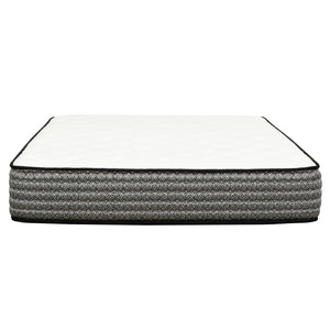 English Elm Premium Majesty 16" Cal-King Hybrid Mattress with Euro Top, Pocket Coil Support and Cooling Gel Foam Grey+White 80 L x 13 W x 13 H B011P216711