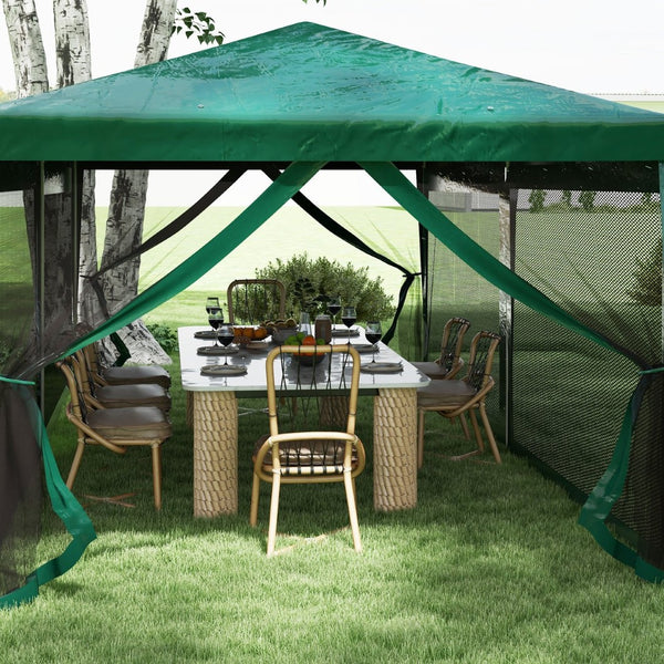 English Elm Outsunny 10' X 20' Party Tent With Removable Sidewalls - Elegant Gazebo For Outdoor Events & Bbqs W2225P174217-GIGA