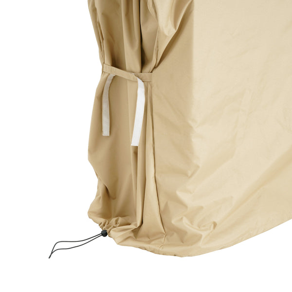 English Elm Christopher Knight Home® - SHIELD BBQ Grill Cover Beige - Reinforced Double-Stitch, Easy Access Handles, Weather-Resistant Patio Guard N775P230628B