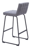 Pago Barstool - Set of 2 Gray 110072 Zuo Modern