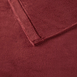 English Elm 3 Pcs Twin Micro Plush Sheet Set - Luxurious Burgundy Bedding For Year-Round Comfort & Style B035P319758