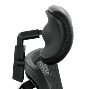 OSP Home Furnishings Optional Leather Headrest for Space Seating 818 Series with Ergonomic Ratchet Adjustment HRL818
