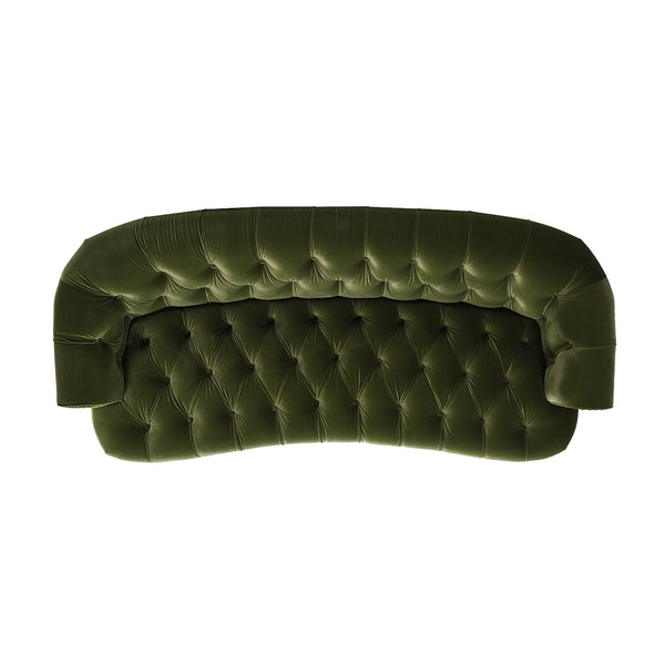 English Elm La Rosa Chesterfield Sofa Tufted Velvet Nailhead Trim Victorian Parlor Style B2719P238191