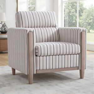 English Elm 1 Seater Pu Leather Accent Sofa with Pocket Spring Cushion for Living Room W680P409325