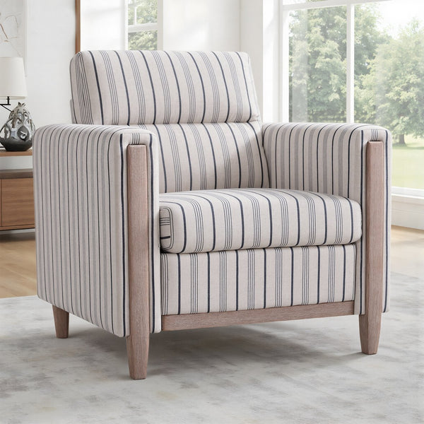 English Elm 1 Seater Pu Leather Accent Sofa with Pocket Spring Cushion for Living Room W680P409325