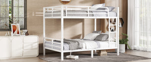English Elm Metal Full Xl Bunk Bed For Teens & Adults - Space-Saving, Durable Steel Frame, No Box Spring Needed! W1580S00125