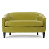 Christopher Knight Home® - Noble House - Justine Green Leather Loveseat