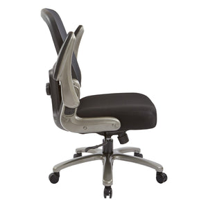 OSP Home Furnishings Big and Tall Ergonomic Mesh Office Chair with Memory Foam Seat and Lumbar Support 69227-3M