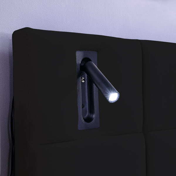 English Elm King Size Hydraulic Velvet Platform Bed With Usb, Reading Lamps & Storage Shelves For Modern Spaces W1413S00108