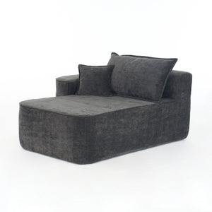 English Elm L Shaped Chenille Sectional with Deep Seats Modular Cloud Sofa for Living Room W3163S00104