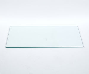 English Elm Tempered Clear Glass Table Top Rectangular Panel for Dining Desk or Console W234P285154