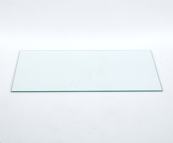 English Elm Tempered Clear Glass Table Top Rectangular Panel for Dining Desk or Console W234P285154