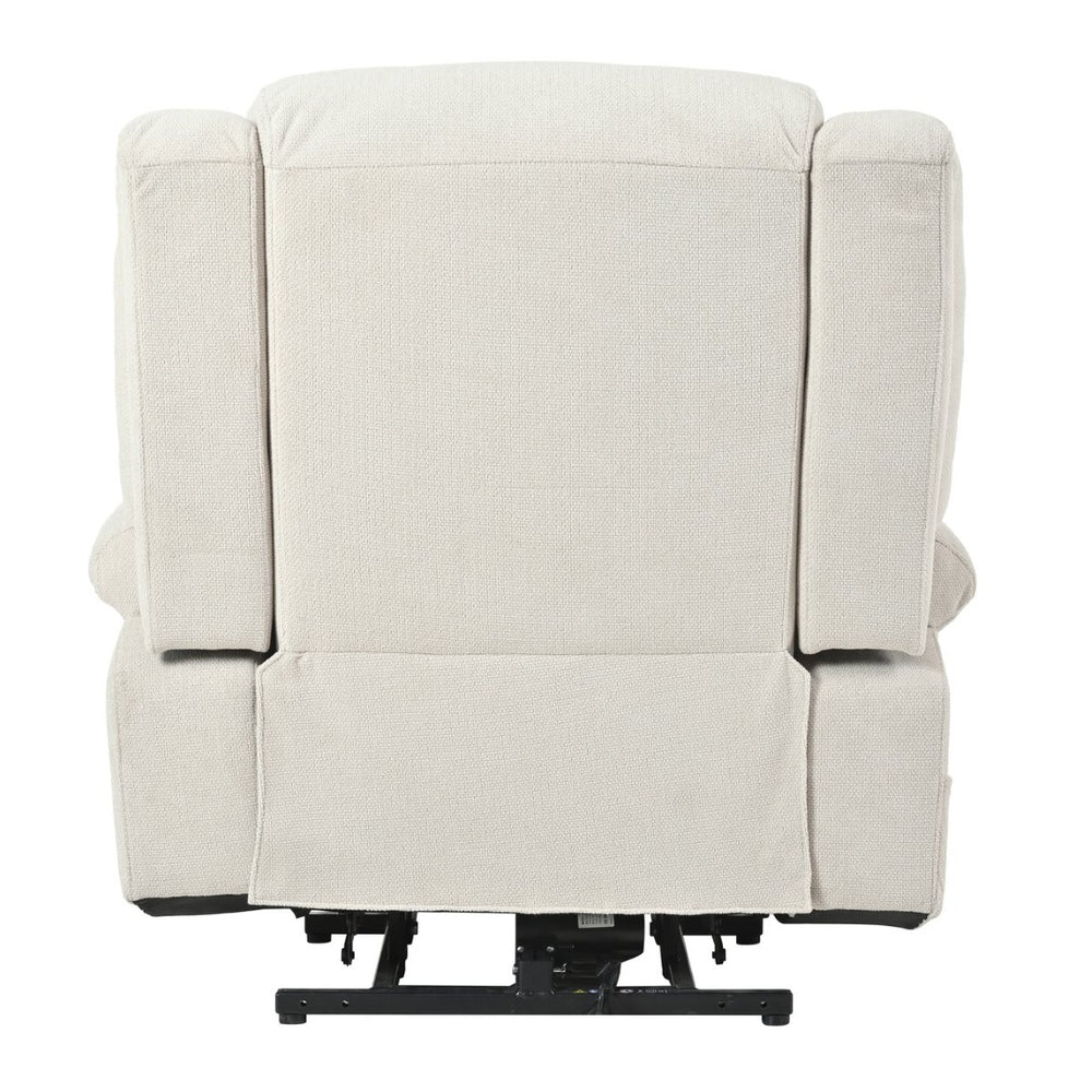 English Elm Power Lift Recliner Chair - Comfortable Fabric Seating With Remote, Cup Holders & Extended Footrest W1028S00042-GIGA