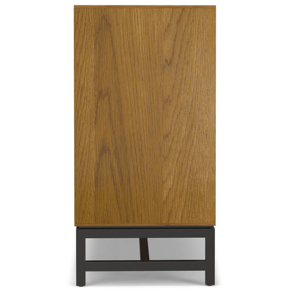 English Elm Banting Mid Century Sideboard Oak Veneer with Four Drawers and Adjustable Cabinet Shelves B136P439002