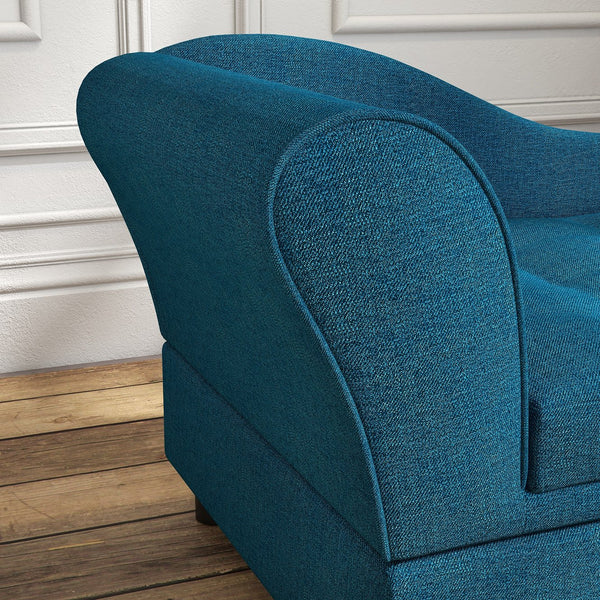 English Elm Pet Sofa with Lift Top Storage Tufted Flannel Cushion Eucalyptus Wood Frame Dark Blue T3971P406641