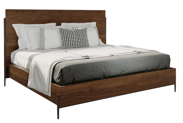 Hekman Furniture Bedford Park Gray Bedroom Cal King Panel Bed 26067 Tobacco