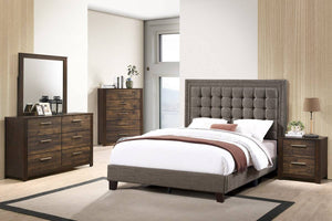 English Elm Elegant Tufted Upholstered Full Bed with Foam Padded Headboard in Warm Espresso B011P415204