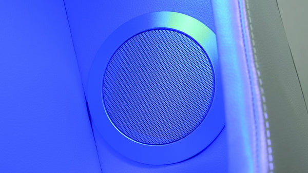 English Elm Fortuner Faux Leather Loveseat Gray with Power Recline, Massage, LED Lighting, USB, Bluetooth, Console G150109101