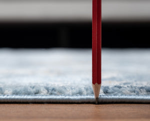 English Elm Noble Blue Area Rug 7'10" X 10'3" - Durable, Soft, Stain-Resistant, Pet-Friendly, Perfect For Homes B186P181080