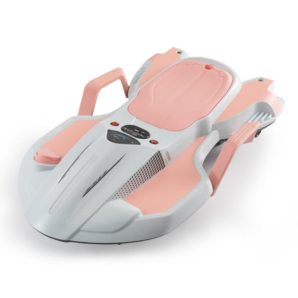 English Elm Electric Manta Ray Kids Ride on Racing Car with Built in Lights Music and Stable Wheels Pink W2181P202371