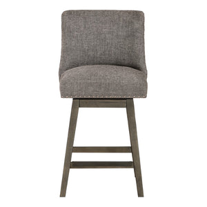 OSP Home Furnishings Granville 26" Swivel Stool Charcoal / Grey