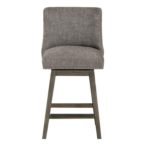 OSP Home Furnishings Granville 26" Swivel Stool Charcoal / Grey