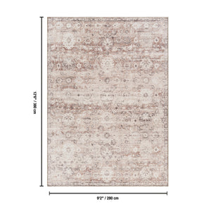 English Elm Majestic Traditional Polyester Area Rug Stain Resistant Warm Tones for Living Room B186P428844