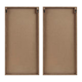 Madison Park Birch Palms Modern/Contemporary Two-tone 2-piece Wood Panel Wall Decor Set MP95B-0280 Dark Brown