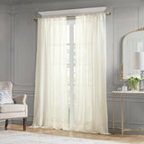 Croscill Classics Cornelli Glam/Luxury Embroidery Curtain Panel (Single) CCL40-0056 Ivory