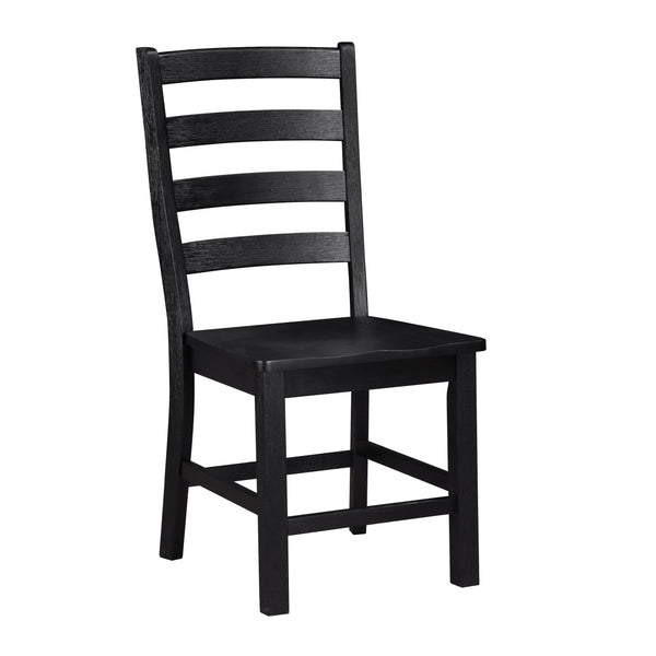 English Elm Modern Farmhouse Oak Veneer Trestle Dining Set Six Chairs Two Tone Kitchen Black White B011S00929