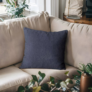 JLA Home Chapel Hill - Solid Chapel Hill Harper Square Solid Pillow 20x20 Navy Accent Throw Pillow Plush Feather-Blend Support CH30-0035