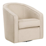 OSP Home Furnishings Danica Swivel Chair Tan Zig-Zag