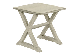 English Elm Accent 2-Tier Narrow End Table with Drawer and Shelf, Transitional Veneer Top, Solid Wood Legs for Compact Spaces White 27 L x 25 W x 9 H B2710P219492