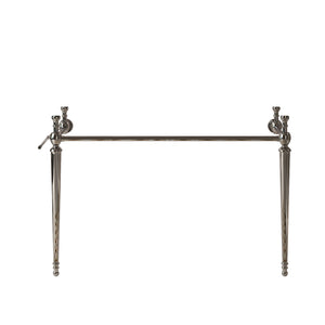 English Elm Vici 48 Inch Freestanding Bathroom Vanity with Iron Legs and Chrome Hardware Cabinet W2615P406552