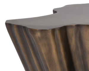 Sunpan Lynx Coffee Table - Bold Organic Design with Unique Shape, Perfect for Modern Living Spaces Antique Bronze