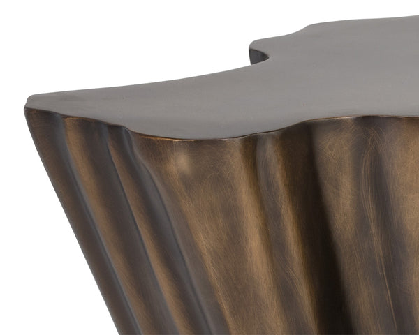 Sunpan Lynx Coffee Table - Bold Organic Design with Unique Shape, Perfect for Modern Living Spaces Antique Bronze