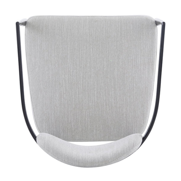 English Elm Christopher Knight Home® - Mid-Century Upholstered Accent Armchair with Pocket Spring Seat, Tapered Iron Legs, Stylish Comfort Beige,Black 26.38 L x 25.2 W x 12.6 H N776P224504L