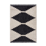 Madison Park Amanda Modern/Contemporary Black & Ivory Modern Area Rug MP35-7596 Black/Ivory