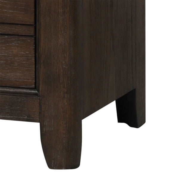 English Elm Antique Solid Wood Seven-Drawer Dresser with Cedar-Lined Bottom Drawers and Side-Mount Guides Antique brown 68.75 L x 21.75 W x 41.5 H B2699P208264