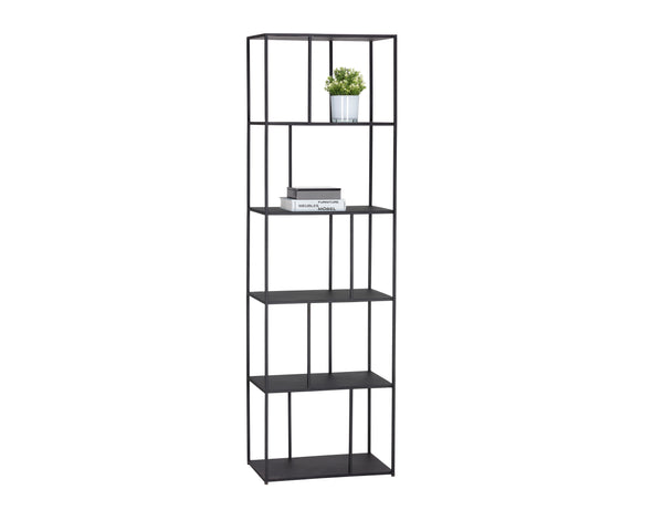 Sunpan Eiffel Bookcase - Stylish Iron Storage Solution for Living Spaces, Office, and Modern Decor Small - 23.5W x 12D x 77H
