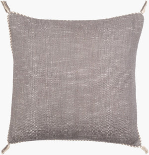 Surya Braided Cotton Woven Accent Pillow Handcrafted Cottage Style for Sofa or Bed BBA003-2020