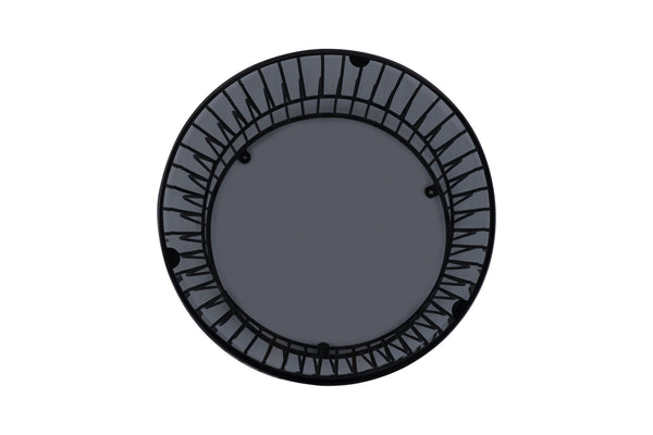 English Elm CT901 Modern Nested Table Set with Tinted Tempered Glass Tops and Sturdy Metal Frame for Living Room Black B009S01537