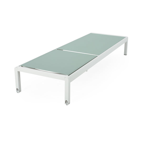 English Elm Christopher Knight Home® - Cape Coral Chaise Lounge - Adjustable Outdoor Lounger With Rust-Resistant Frame & Easy Mobility 57592.00GRNMP2