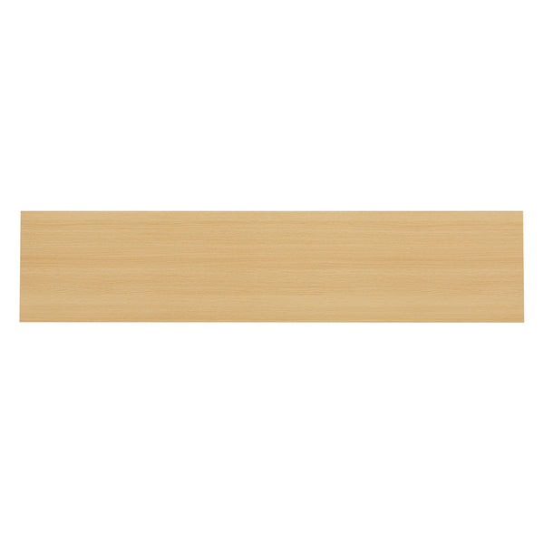 English Elm Magnolia 71" Sideboard Light Oak — Slatted Design, Soft-Close Doors, 8 Cubbies, Black Metal Legs B365S00107