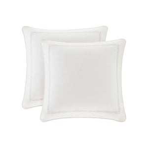 JLA Home Madison Park Signature - Comforter with Metallic Jacquard & Velvet Euros — Hotel-Worthy Luxe, OEKO-TEX Certified Quality 96 L x 92 W x 1.5H MPS10-310