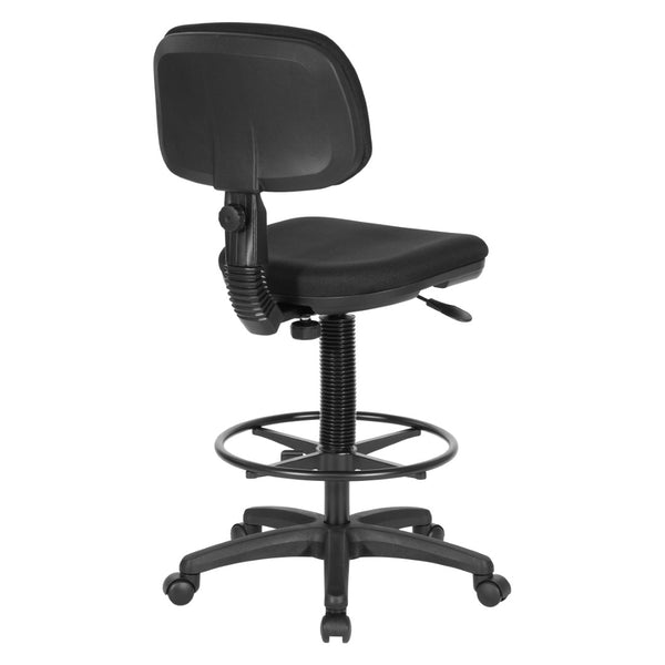 OSP Home Furnishings Sculpture Ergonomic Drafting Chair with Pneumatic Lift Adjustable Footrest Studio Seating DC517-231