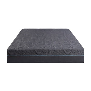 English Elm 11-inch Gel-Infused Memory Foam Hybrid Mattress Queen Size - 4-Layer Cooling Support, Pocket Coils Dark Gray 15 L x 15 W x 63 H B011P212564