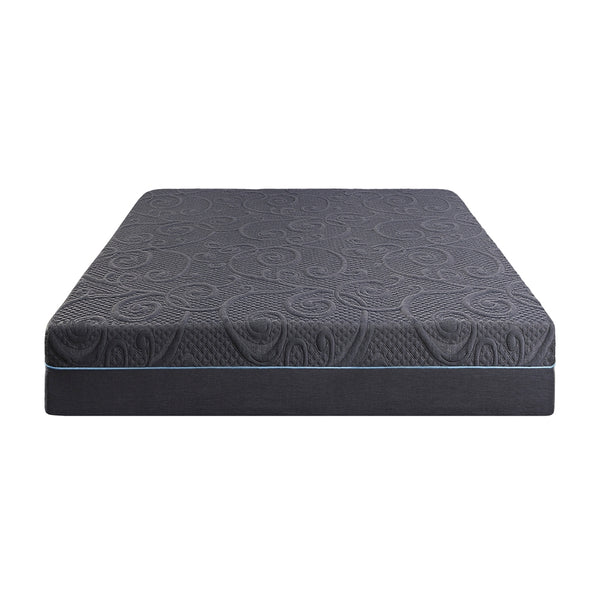 English Elm 11-inch Gel-Infused Memory Foam Hybrid Mattress Queen Size - 4-Layer Cooling Support, Pocket Coils Dark Gray 15 L x 15 W x 63 H B011P212564