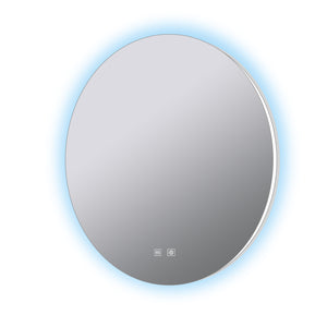 English Elm Nordica Round Backlit Led Vanity Mirror with Defogger and Touchscreen Controls B2731P478356