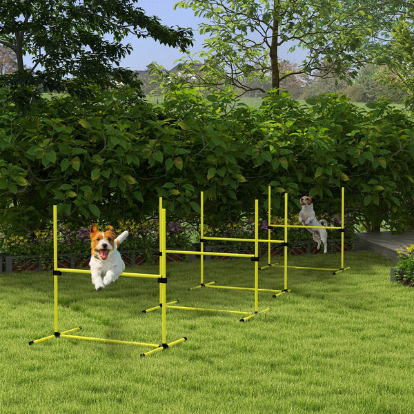 English Elm PawHut Heavy Duty 43" Steel Dog Crate with Wheels, Removable Tray, Top Access & Foldable Bowl Holder Yellow W2225P217629